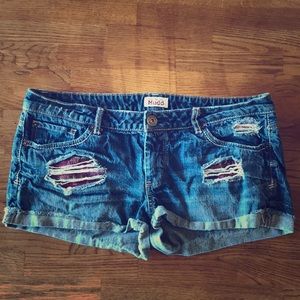 Mudd Shorts Tribal Patterned Pockets